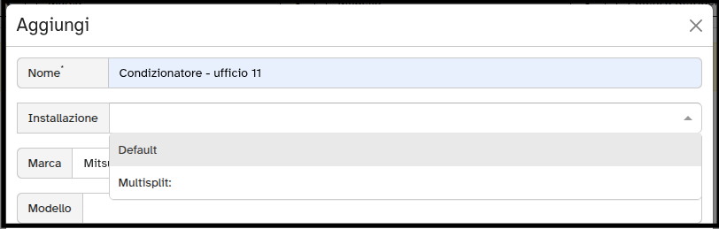 aggiungiinstallazione